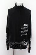 【WINTERセール】DUMMY ジャケット.“03” OVERSIZED ZIP UP /ブラック/ O-22-08-07-045-ET-ja-YM-ZT136