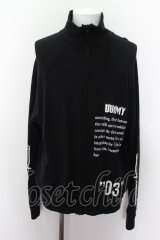 【WINTERセール】DUMMY ジャケット.“03” OVERSIZED ZIP UP /ブラック/ O-22-08-07-045-ET-ja-YM-ZT136