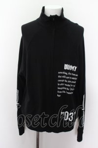 【WINTERセール】DUMMY ジャケット.“03” OVERSIZED ZIP UP /ブラック/ O-22-08-07-045-ET-ja-YM-ZT136