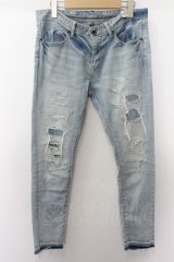 【SALE】GOSTAR DE FUGA パンツ.リメイククロップド /ライトブルー/44 O-22-08-07-112-GO-pa-YM-ZT450