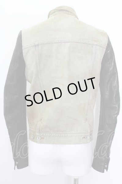 画像5: s'exprimer ジャケット.ラム切り替えGジャン /ブラックｘブラウン/46 O-22-08-07-135-SE-ts-YM-ZT364 (5)