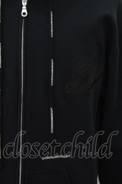 画像2: CHORD NUMBER EIGHT パーカー.BIG ZIP PARKA /ブラック/S O-22-08-11-028-CH-to-YM-ZT358 (2)