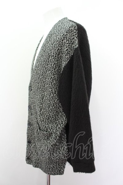 画像3: 【SALE】CHORD NUMBER EIGHT カーディガン.LEOPARD LONG CARDIGAN /ブラックｘグレー/S O-22-08-11-029-CH-to-YM-ZT367