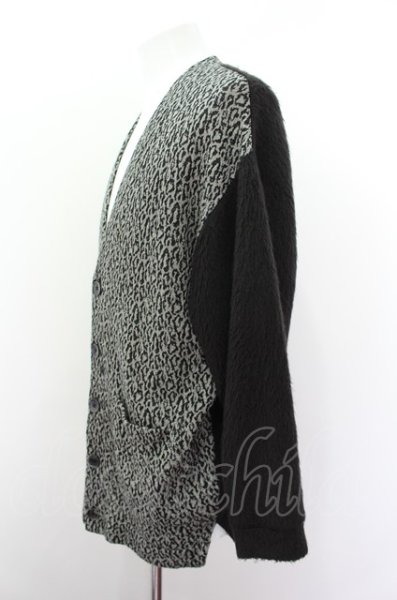 画像3: CHORD NUMBER EIGHT カーディガン.LEOPARD LONG CARDIGAN /ブラックｘグレー/S O-22-08-11-029-CH-to-YM-ZT367 (3)