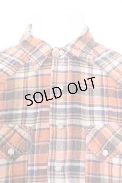 画像2: Moonage Devilment(清春) シャツ.チェックウエスタン /オレンジ/46 O-22-08-19-043-Mo-sh-YM-ZT334 (2)