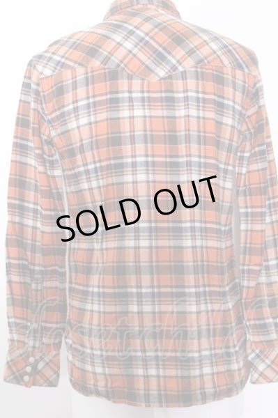 画像3: Moonage Devilment(清春) シャツ.チェックウエスタン /オレンジ/46 O-22-08-19-043-Mo-sh-YM-ZT334 (3)