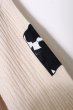 画像2: KMK(KINGLY MASK) カーディガン.パッチダッフルニット /アイボリー/F O-22-08-19-060-KM-to-YM-ZT365 (2)