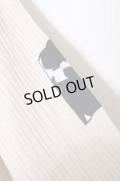 画像2: KMK(KINGLY MASK) カーディガン.パッチダッフルニット /アイボリー/F O-22-08-19-060-KM-to-YM-ZT365 (2)