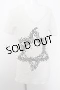 【SALE】NO ID. Tシャツ.Army David /ホワイト/1 O-22-08-19-062-NO-ts-YM-ZT368