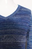 画像2: 【WINTERセール】GOSTAR DE FUGA ニット.Secure Vネックニット /ブルー/44 O-22-08-19-067-GO-to-YM-ZT334 (2)