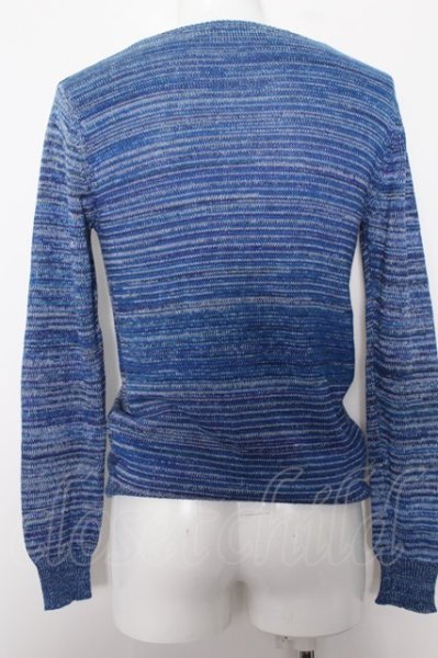 画像3: GOSTAR DE FUGA ニット.Secure Vネックニット /ブルー/44 O-22-08-19-067-GO-to-YM-ZT334 (3)