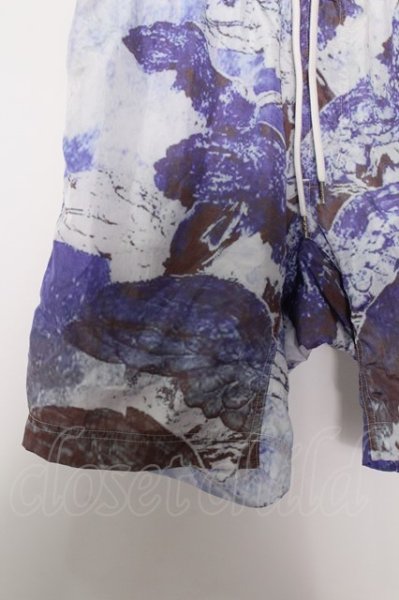 画像2: NO ID. パンツ.ＷＩＮＧプリントスイムショーツ /ブルー/1 O-22-08-19-071-NO-pa-YM-ZT241 (2)