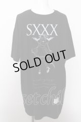 【SALE】MARDIGRAS(SADS清春) Tシャツ.SXXX BIG /ブラック/ O-22-08-19-008-MA-ts-YM-ZT448