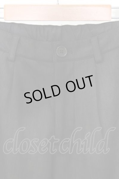 画像2: Luv maison パンツ.ムラ染めヘリンボーンポリスラックス /ブラック/46 O-22-08-19-114-Lu-pa-YM-ZT326 (2)