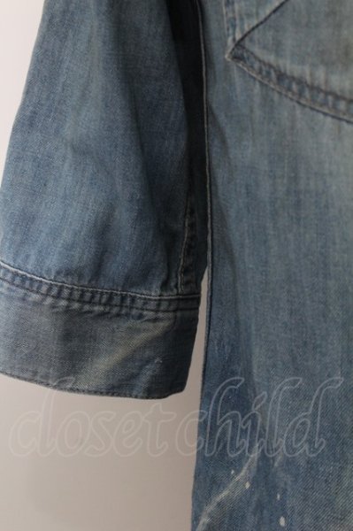 画像4: FUGA シャツ.Authentic 顔料加工6S /ブルー/44 O-22-08-24-049-FU-sh-YM-ZT381 (4)