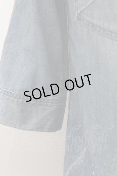 画像4: FUGA シャツ.Authentic 顔料加工6S /ブルー/44 O-22-08-24-049-FU-sh-YM-ZT381 (4)