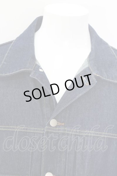 画像2: HARE ジャケット.オーバーシルエットデニム /インディゴ/S O-22-08-24-009-HA-ja-YM-ZT366 (2)