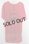 【SALE】JURY BLACK Tシャツ.LIPプリントルーズ /レッド/ O-22-08-26-028-JU-ts-YM-ZT360