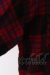 画像3: JURY BLACK シャツ.ルーズシルエットチェック /レッド/F O-22-08-26-033-JU-sh-YM-ZT360 (3)