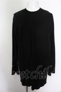 【WINTERセール】MINSOBI カットソー.ビッグ /ブラック/F O-22-08-30-071-ET-to-YM-ZT359
