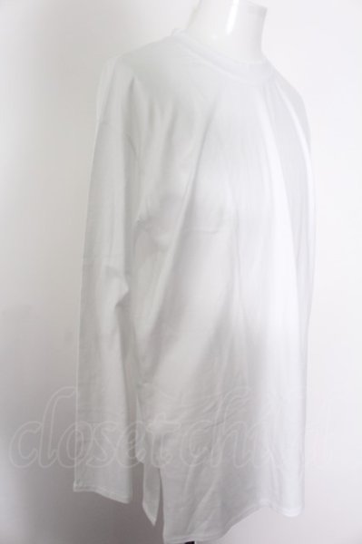 画像2: MINSOBI カットソー.スリットビッグ /ホワイト/F O-22-08-30-086-ET-to-YM-ZT360 (2)