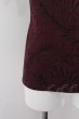 画像3: semanticdesign Tシャツ.ボタニカルテレコVネック /ワイン/M O-22-08-30-094-se-ts-YM-ZT360 (3)