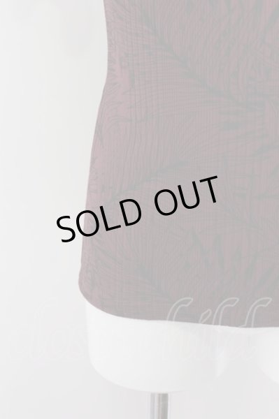 画像3: semanticdesign Tシャツ.ボタニカルテレコVネック /ワイン/M O-22-08-30-094-se-ts-YM-ZT360 (3)