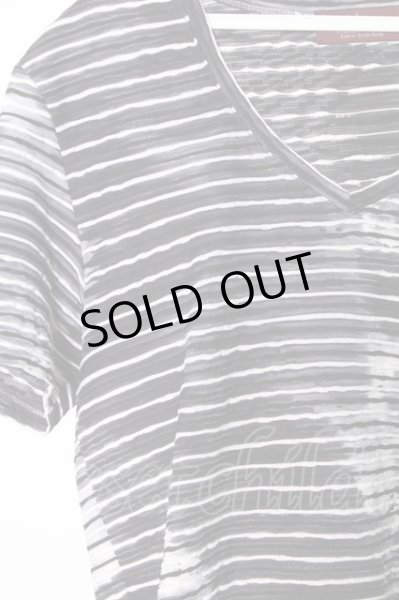 画像2: TORNADO MART Tシャツ.ブリードボーダータックＪＱ /ブラックｘホワイト/M O-22-08-31-027-TO-ts-YM-ZT353 (2)