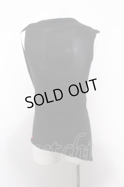 画像4: Stud. トップス.ノースリーブドレープ /ブラック/F O-22-08-31-032-St-to-YM-ZT365 (4)