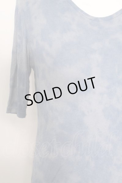 画像2: TORNADO MART カットソー.ハンドムラ染めテレコ 五分袖 /ネイビー/M O-22-08-31-045-TO-to-YM-ZT353 (2)