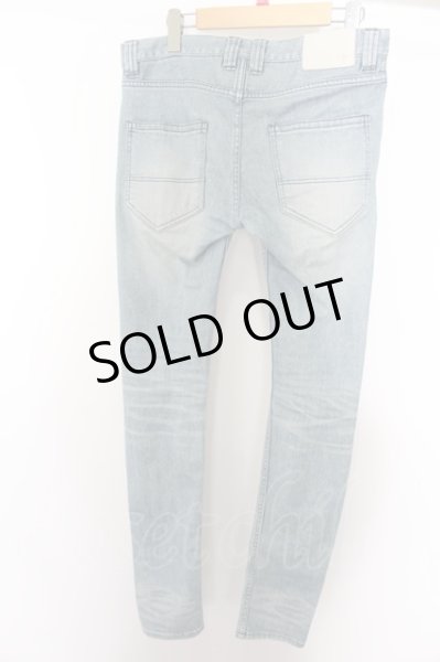 画像4: NO ID. パンツ.ストレッチデニムUSED加工スキニー /ライトブルー/1 O-22-08-31-128-NO-pa-YM-ZT396 (4)