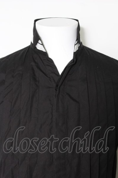 画像2: SOS TE NUTO シャツ.プリーツボタンフライ /ブラック/46 O-22-09-04-029-SO-sh-YM-ZT232 (2)