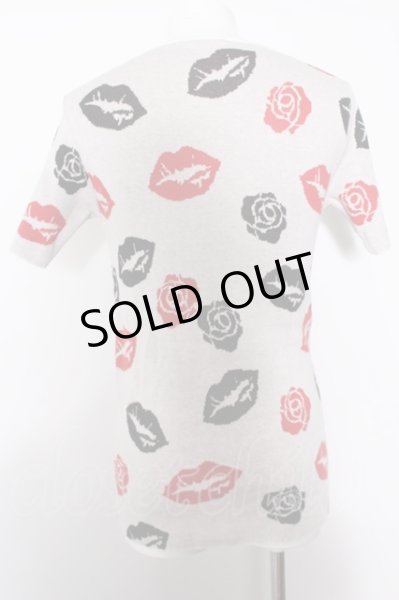 画像3: CIVARIZE Tシャツ.ローズリップパイルニット /ホワイト/44 O-22-09-04-051-CI-ts-YM-ZT081 (3)