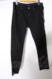 青激-SEIGEKI- パンツ.12oz original stretch BLACK cropped /インディゴ/26 O-22-09-04-070-ET-pa-YM-ZT088