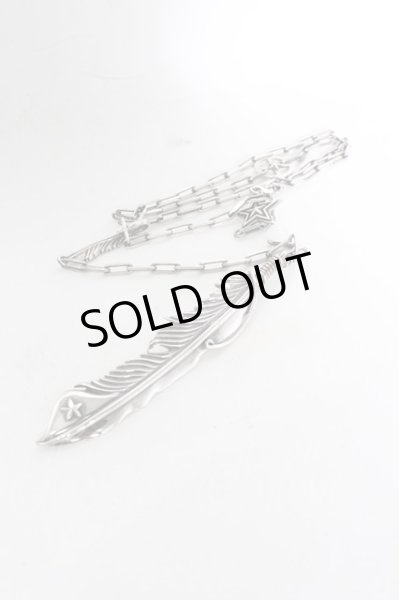 画像2: NO ID. ネックレス.シルバービッグフェザーロザリオ /シルバー/ O-22-09-04-094-NO-za-YM-ZT344 (2)