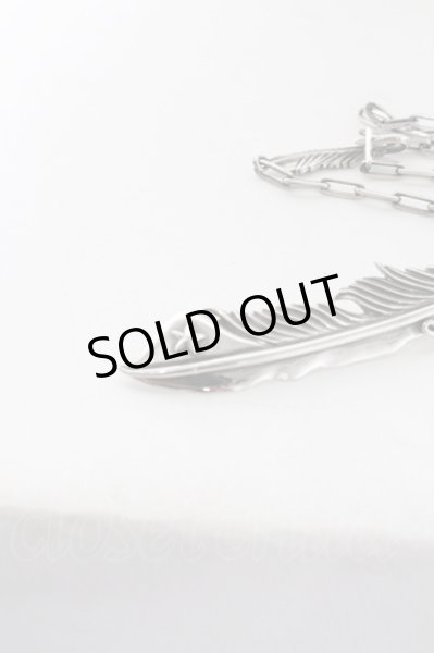 画像4: NO ID. ネックレス.シルバービッグフェザーロザリオ /シルバー/ O-22-09-04-094-NO-za-YM-ZT344 (4)