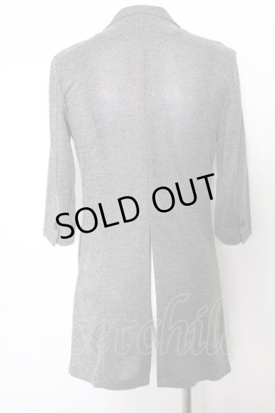 画像3: TORNADO MART ジャケット.ブライトタックメッシュ７分袖チェスター /グレー/M O-22-09-04-020-TO-ja-YM-OS-ZT404 (3)