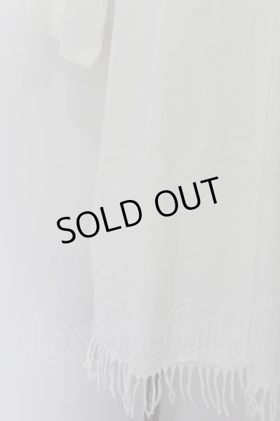 画像2: GOSTAR DE FUGA Tシャツ.フリンジ /ホワイト/46 O-22-09-12-003-GO-ts-YM-ZT444 (2)