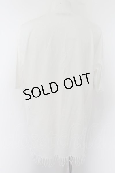 画像4: GOSTAR DE FUGA Tシャツ.フリンジ /ホワイト/46 O-22-09-12-003-GO-ts-YM-ZT444 (4)