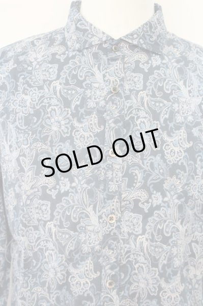 画像2: GOSTAR DE FUGA シャツ.ペイズリー柄長袖 /ネイビー/46 O-22-09-12-037-GO-sh-YM-ZT193 (2)