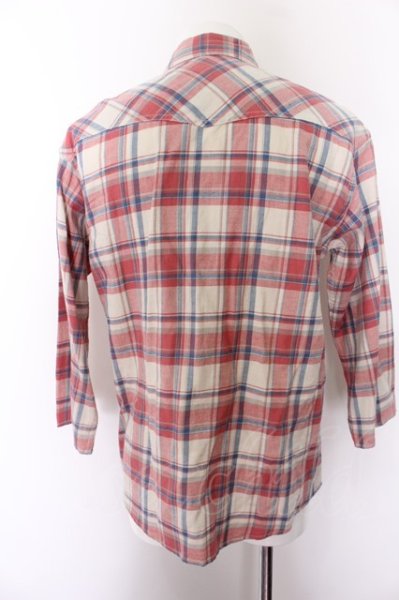 画像4: JACKROSE シャツ.ワイドチェックネル /レッド/3 O-22-09-12-078-JA-sh-YM-ZT185 (4)