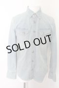 【SALE】JACKROSE シャツ.コンチョボタンストレッチウエスタン /ライトインディゴ/3 O-22-09-12-087-JA-sh-YM-ZT441