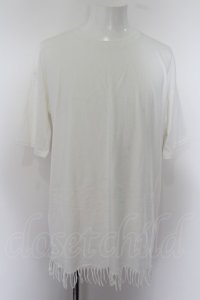 【SALE】GOSTAR DE FUGA Tシャツ.フリンジ /ホワイト/46 O-22-09-12-003-GO-ts-YM-ZT444