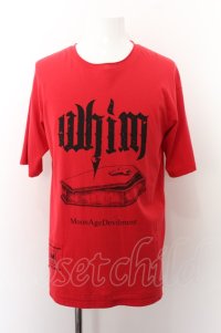 【SALE】Moonage Devilment(清春) Tシャツ.COFFIN /レッド/44 O-22-09-19-067-Mo-ts-YM-ZT448