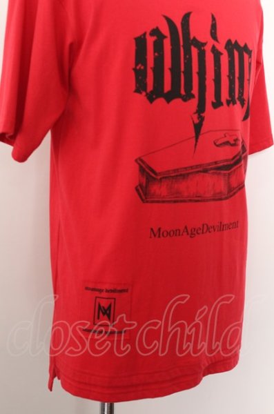 画像2: Moonage Devilment(清春) Tシャツ.COFFIN /レッド/44 O-22-09-19-067-Mo-ts-YM-ZT021 (2)