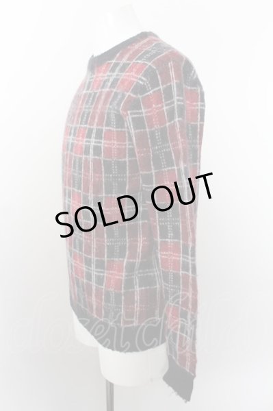 画像2: GOSTAR DE FUGA ニット.FASCINATEDオンブレーチェック /レッドｘブラック/44 O-22-09-22-031-GO-to-YM-ZT083 (2)