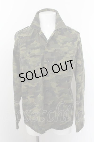 画像2: GOSTAR DE FUGA シャツ.DISCREDIT　カモフラ /カーキ/46 O-22-09-22-060-GO-sh-YM-ZT422 (2)