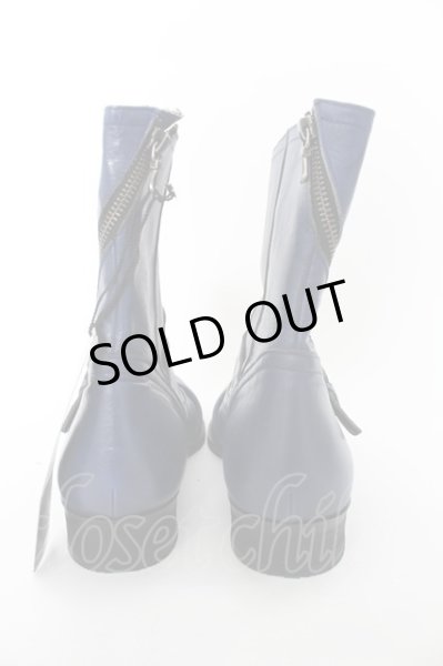 画像6: FUGA ブーツ.AirForce 斜行ジップレザーエンジニア /ブルー/43 O-22-09-22-113-FU-sho-YM-ZT424 (6)