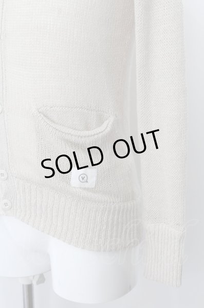 画像2: VANQUISH カーディガン.ローゲージ /アイボリー/S O-22-09-24-041-VA-to-YM-ZT428 (2)