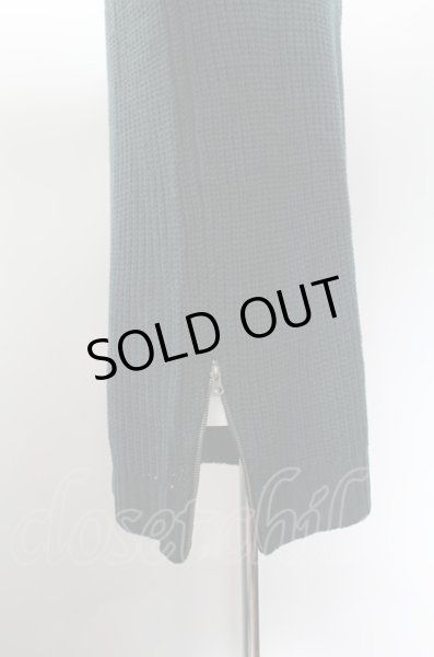 画像3: KMK(KINGLY MASK) ニット.ローズパッチ裾ZIPプルオーバー /カーキ/L O-22-09-24-012-KM-to-YM-ZT416 (3)